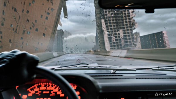 Hyper Realistic Driver POV Disaster Chase