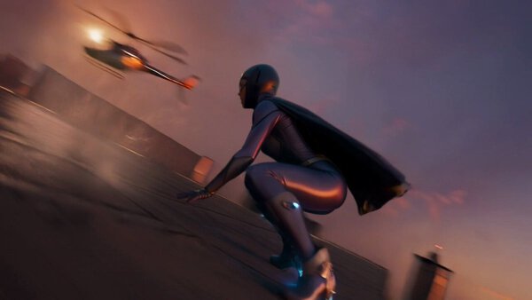 Orbit Camera Slow Motion Push In Urban Heroine