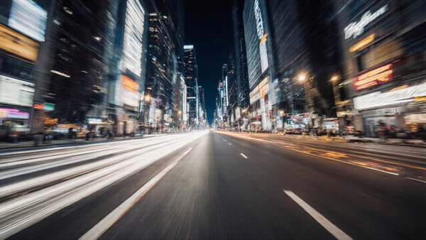 Hyperspeed City Streets Zoom