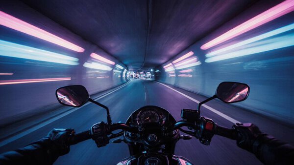 Motorcycle Tokyo Highway Night