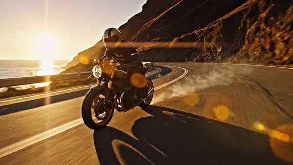 Cafe Racer Coastal Switchbacks Sunrise