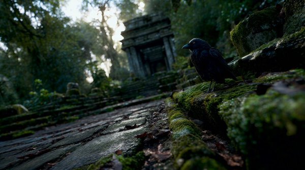 Crow Forest Stone Structures Low Angle