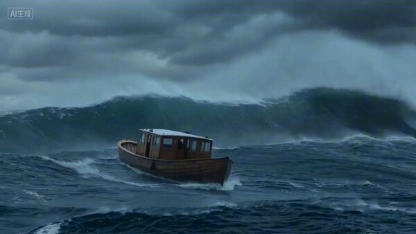 Fishing Boat with Giant Tuna