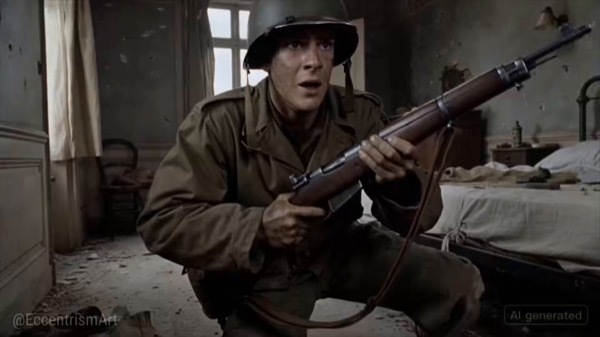 Cinematic WWII Soldier Tank Encounter