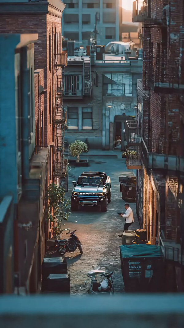 Street Scene Gunfight John Woo Style