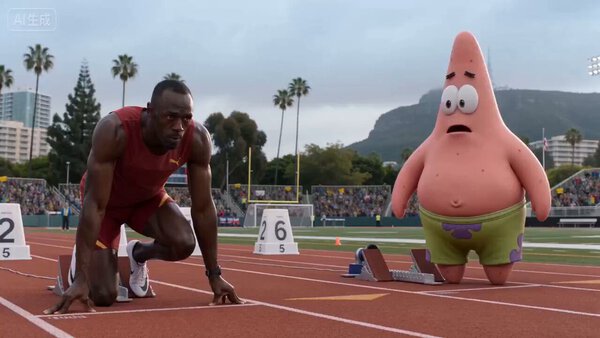 Patrick Star vs Usain Bolt Race