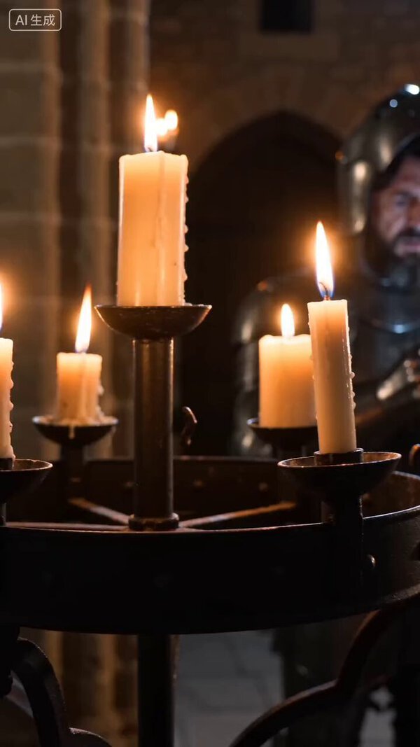 Medieval Knight with Smartphone