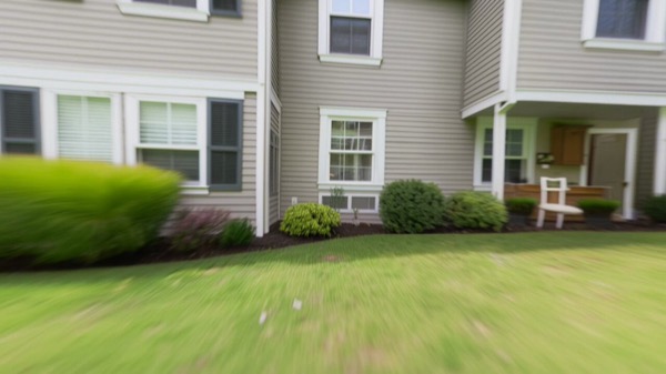 Wide Exterior Shot Past Suburban House