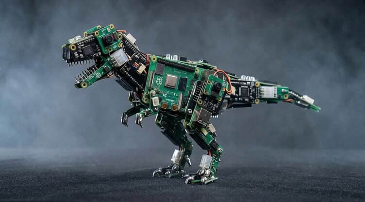 T-Rex Raspberry Pi Art