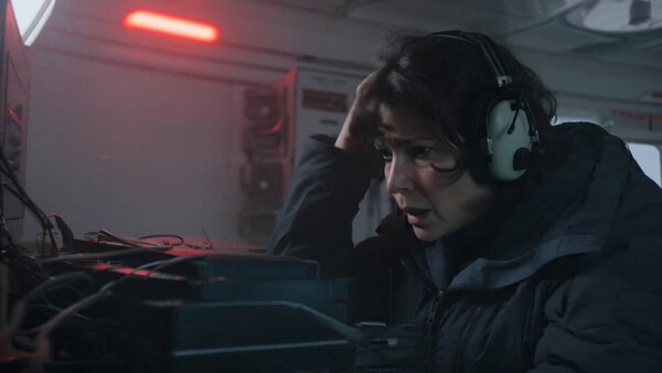 Radio Operator Antarctic Station Picks Transmission