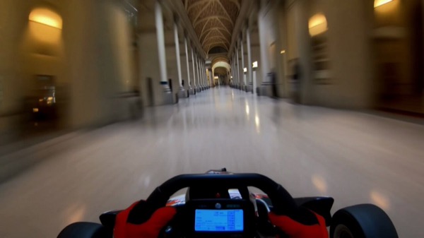 POV Weaving Through Louvre Halls