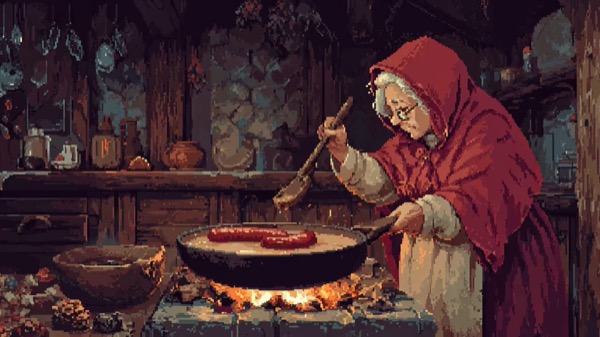 Medieval Grandma Cooking