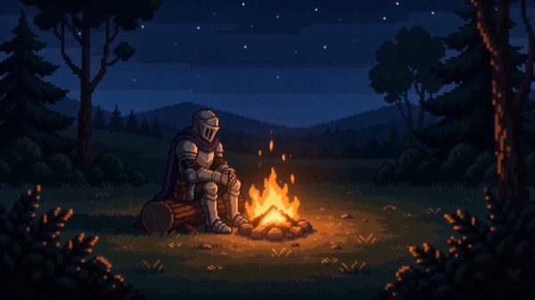 Knight by the Bonfire