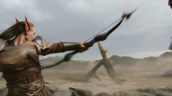 Elven Warrior vs Brute Battle