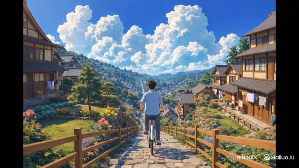 Japanese Village Peaceful Pathway