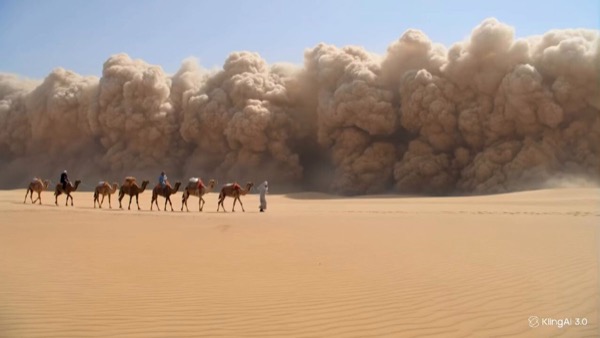 Camel Caravan Sandstorm