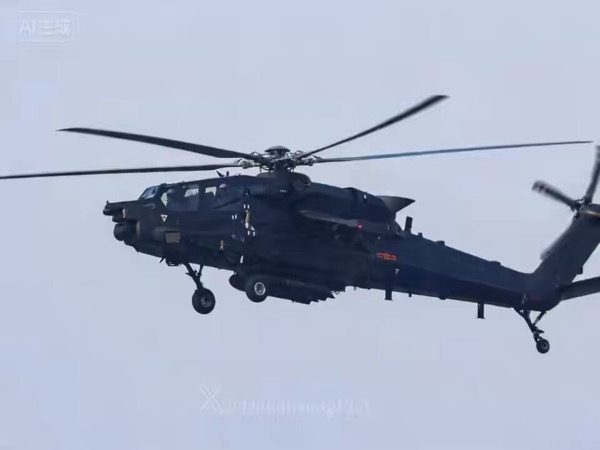 China Z-21 Attack Heli Landing