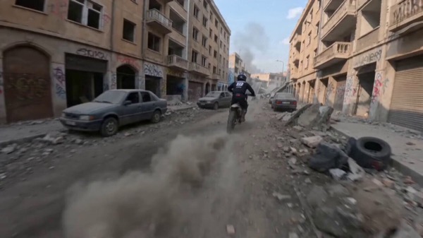 FPV Motocross Abandoned City