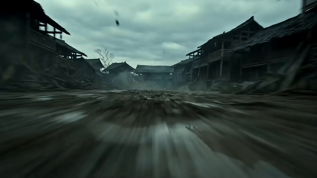 Giant Horned Monster Battle