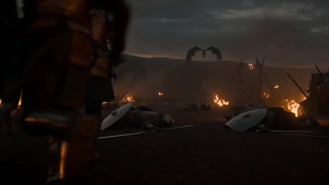 Epic Dragon Warriors Battle Scene