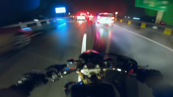 POV Motorbike Night Run