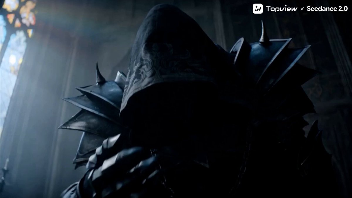 Dark Fantasy Church Battle Scene