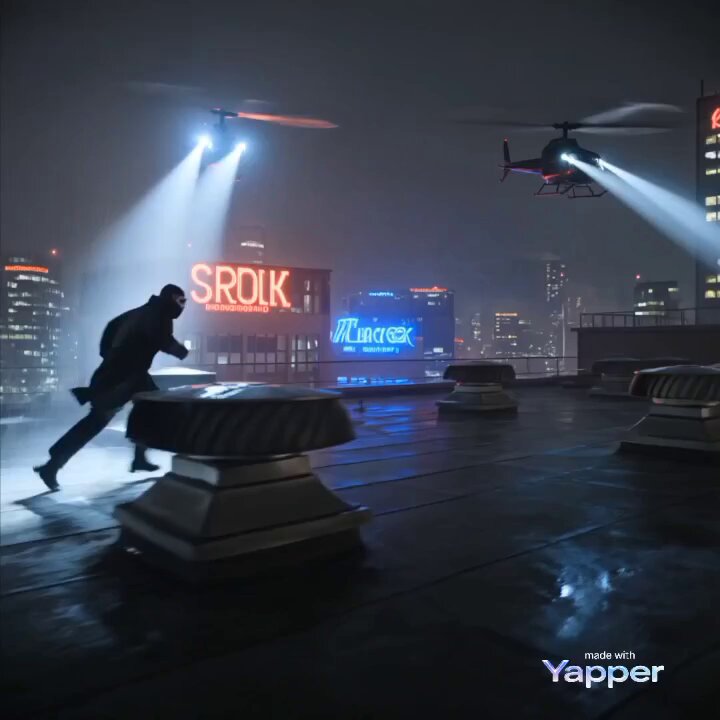 Bullets Rain Rooftop Shadows