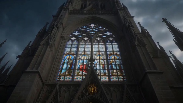 Dragon Smashes Cathedral