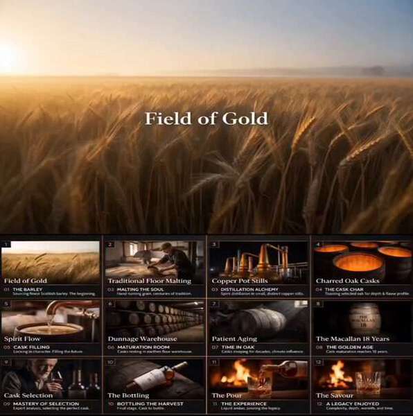 Luxury Whisky Storyboard Cinematic Video