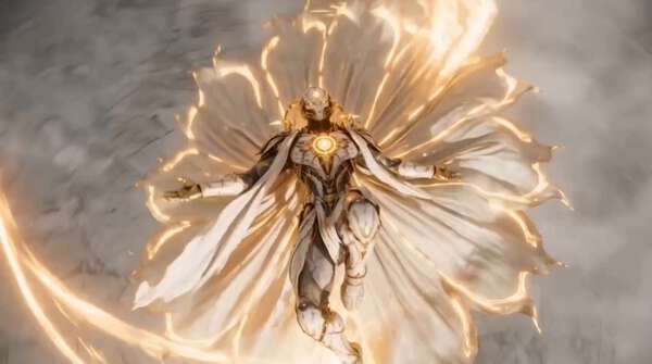 Celestial Warrior Forged from Light