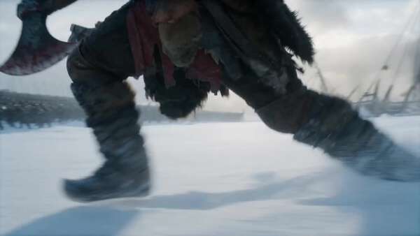 Viking Berserker Snowy Battlefield Charge