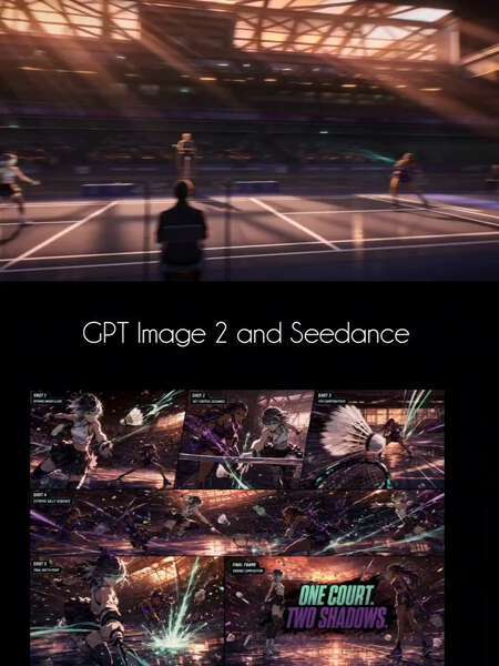 Anime Badminton Duel Storyboard