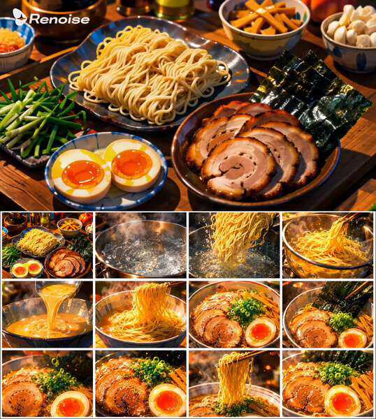 Anime Ramen Cooking Storyboard to Video