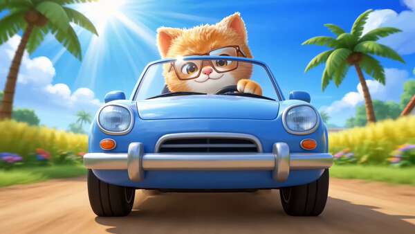 Cool Cat Cartoon Action Adventure