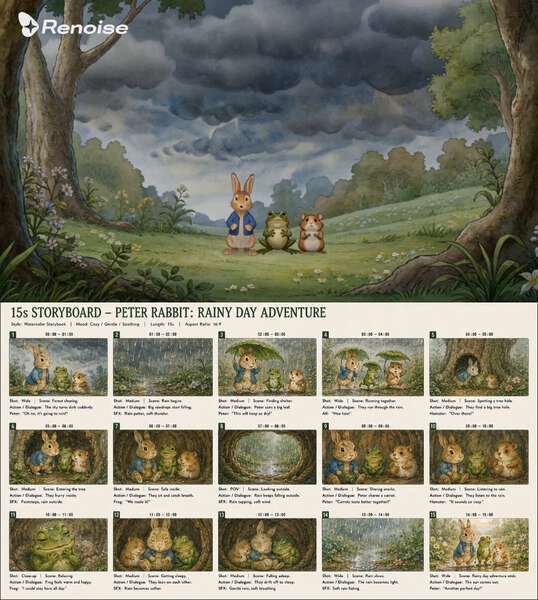 Cozy Peter Rabbit Watercolor Episode