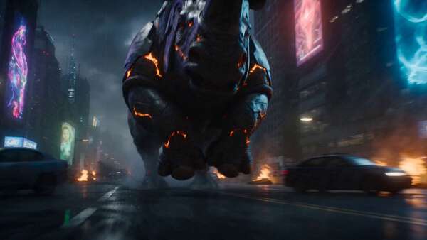 Armored Rhino Kaiju City Rampage