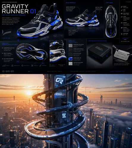 Gravity Runner Sneaker Ad