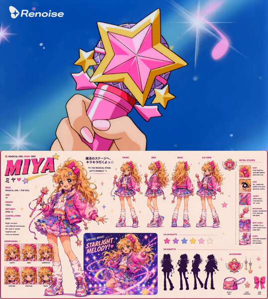 Magical Girl Anime Tennis Match