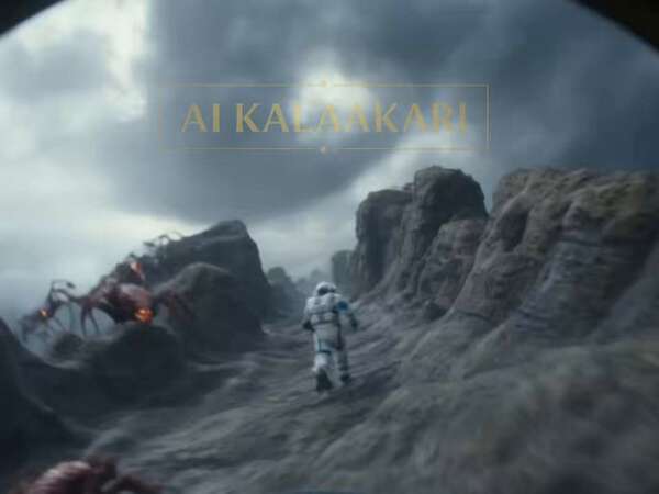 Astronaut vs Giant Alien Spiders