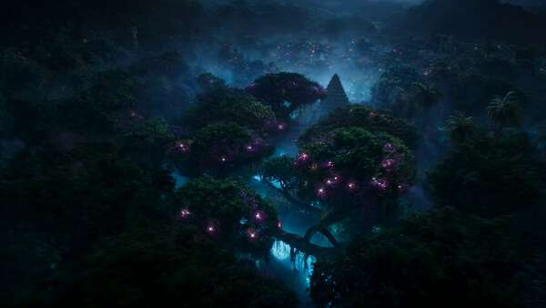 Epic Moonlit Panther Warrior Fantasy Action