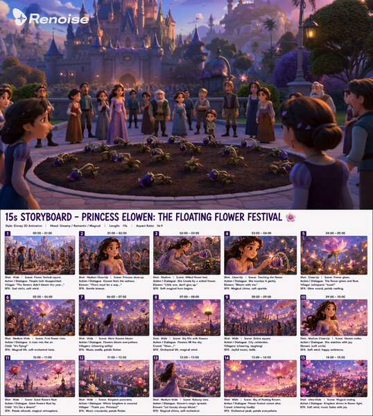 Fairytale Storyboard Princess Animation