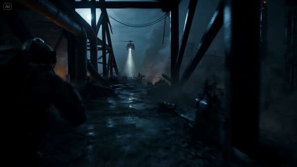Military Action Thriller Helicopter Extraction