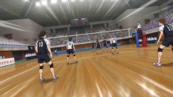 Superhuman Volleyball Spike Anime Scene